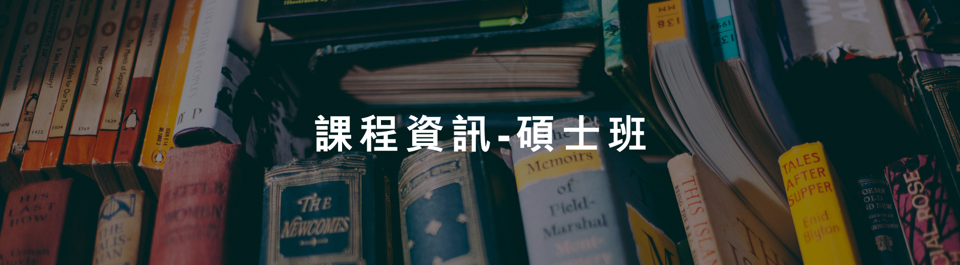 課程資訊 - 碩士班